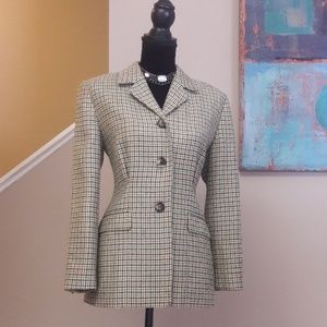 Ann Taylor Petites/Houndstooth/Blazer Jacket